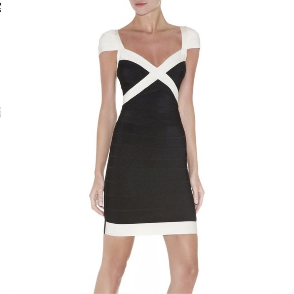 Herve Leger Umeki bandage dress